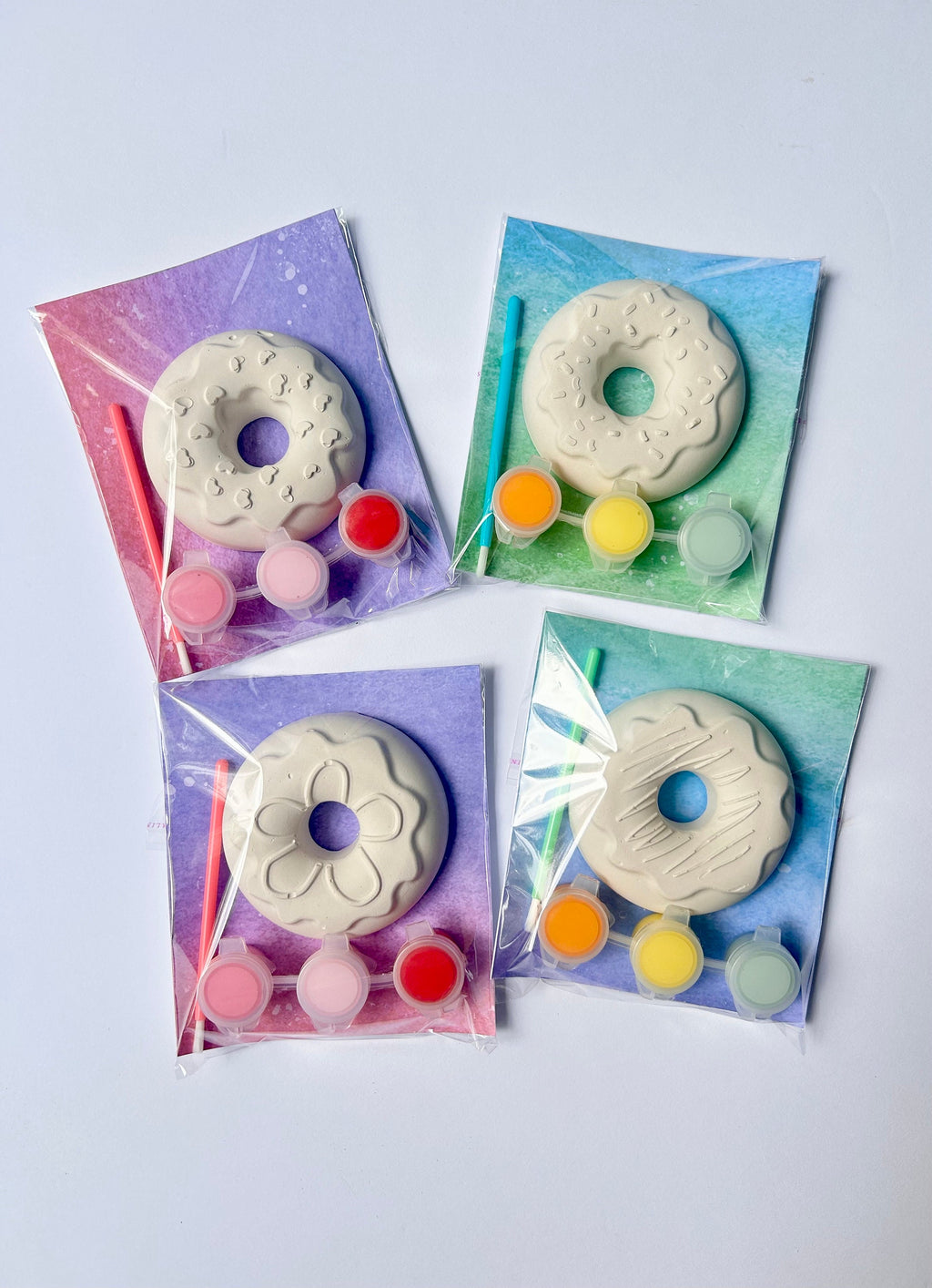 Donut Party Favor Paint Kits Theme Party Summer Party Favors Party Donut Craft