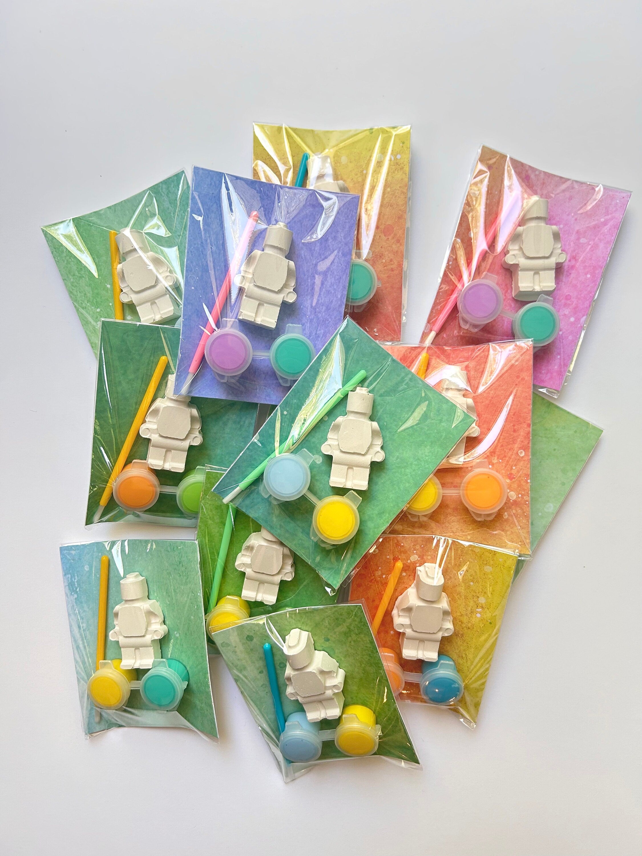Brick Robot Party Favor Paint Kits Theme Party