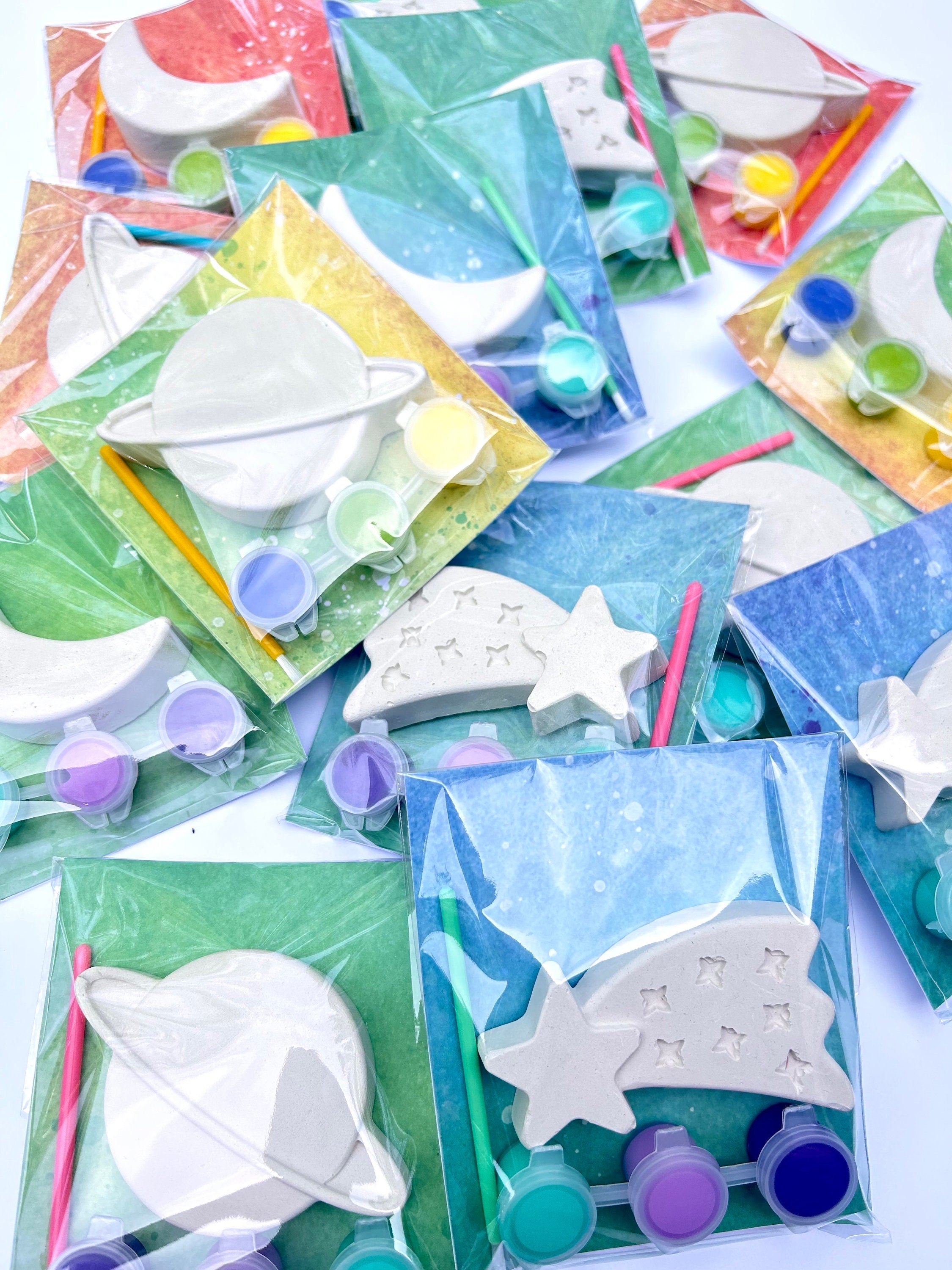 Space Party Favor Paint Kits Theme Party Stars Planets Moon Paint Craft Sets