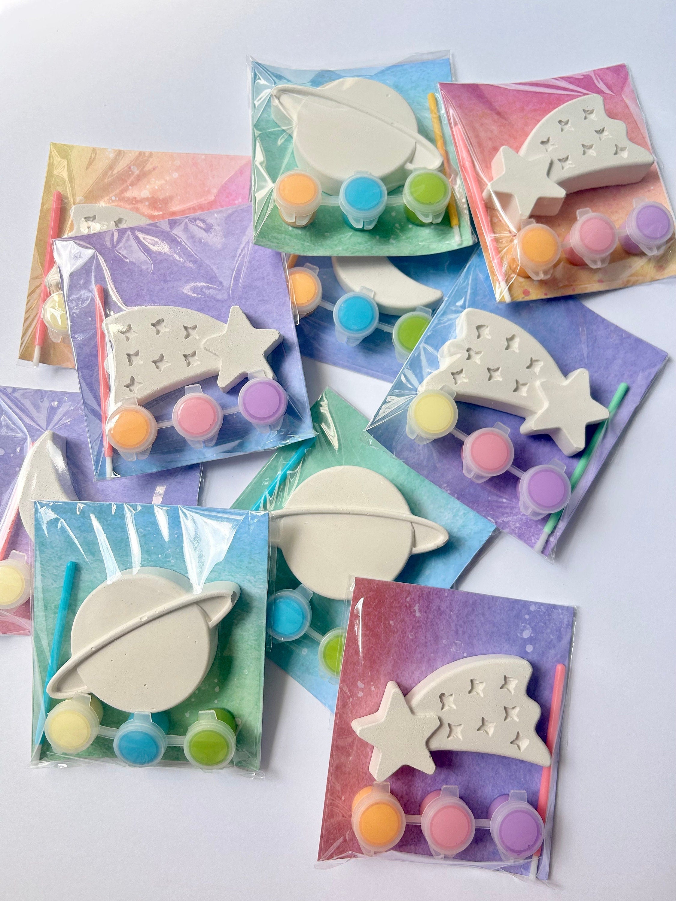Space Party Favor Paint Kits Theme Party Stars Planets Moon Paint Craft Sets
