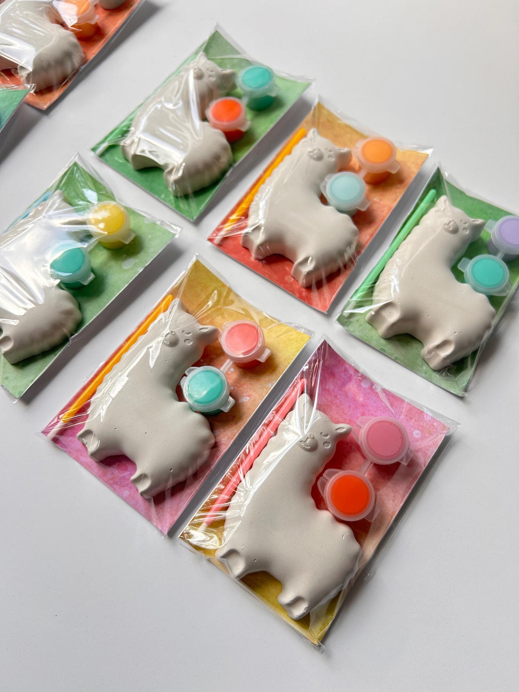 Alpaca Animal Party Favor Paint Kits Theme Party Fiesta Summer Party