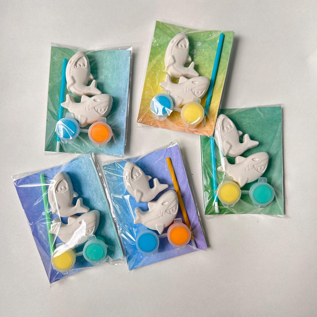 Shark Party Favor Paint Kits Theme Party Summer Pool Party Craft Shark Week Craft