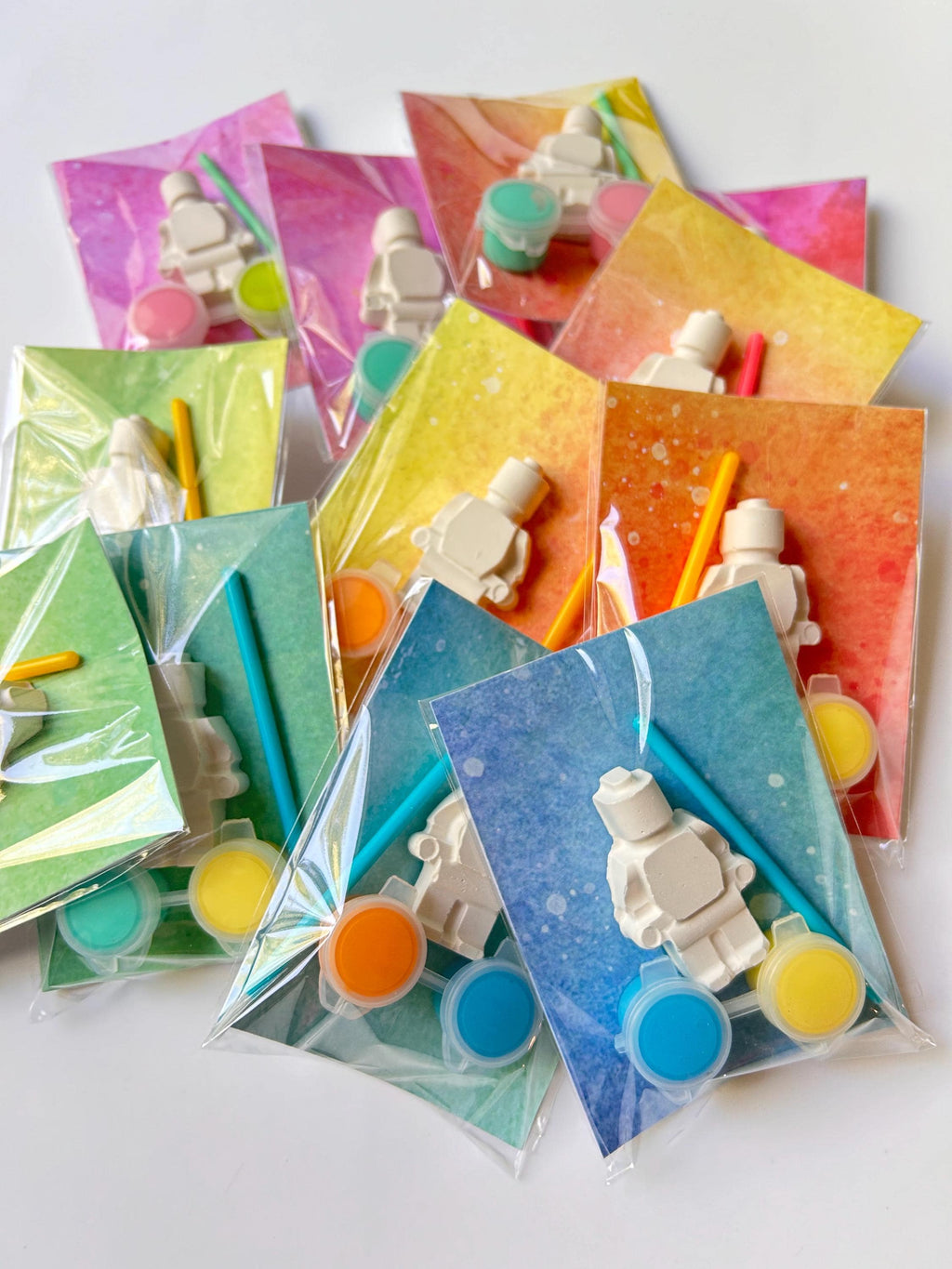 Brick Robot Party Favor Paint Kits Theme Party