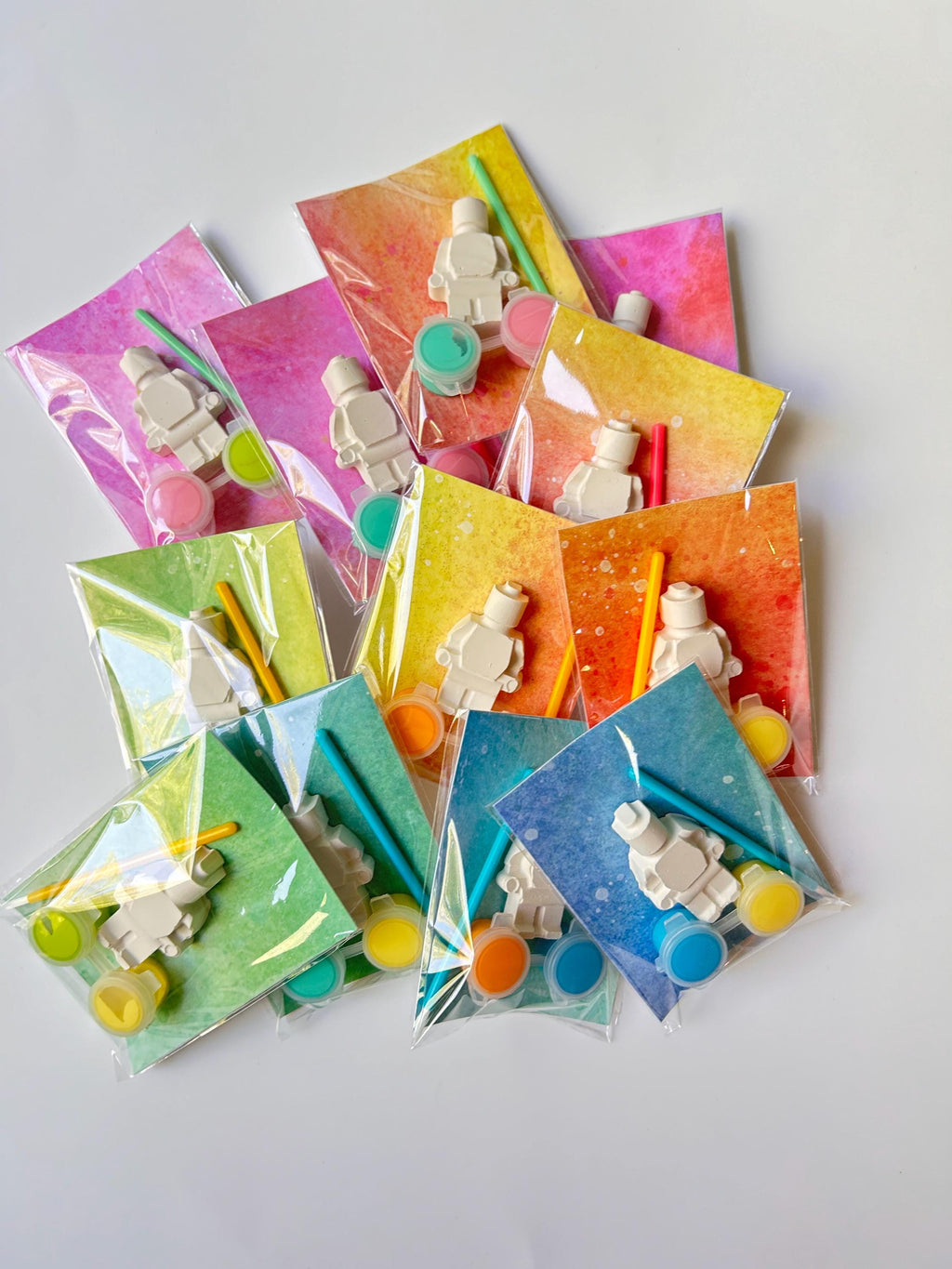 Brick Robot Party Favor Paint Kits Theme Party
