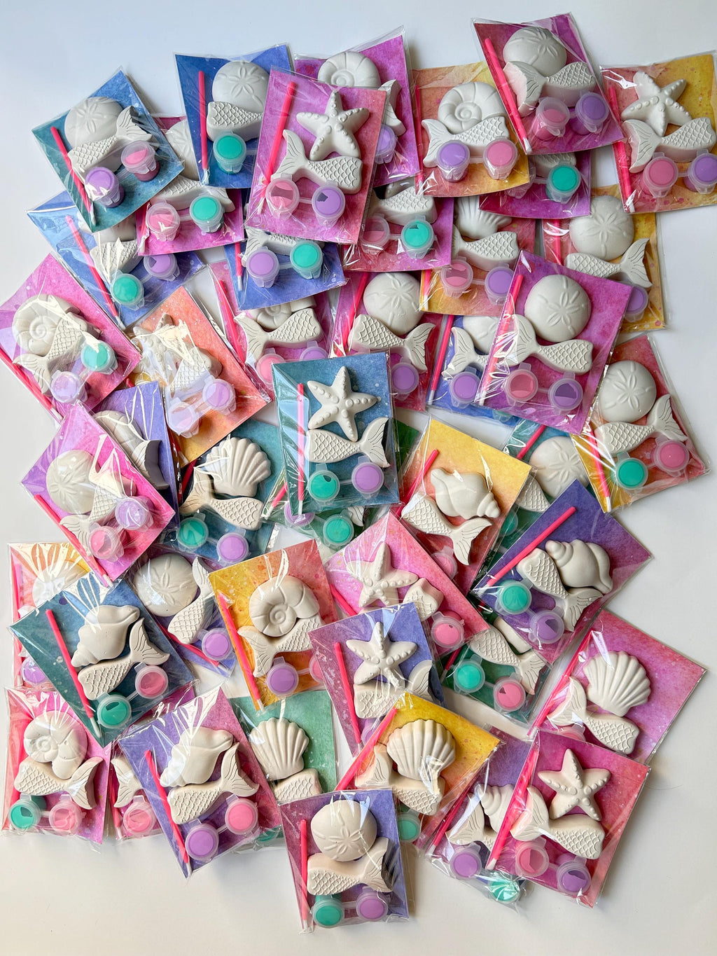 Mermaid Party Favor Paint Kits Theme Party Seashell Craft Birthday Party Favor