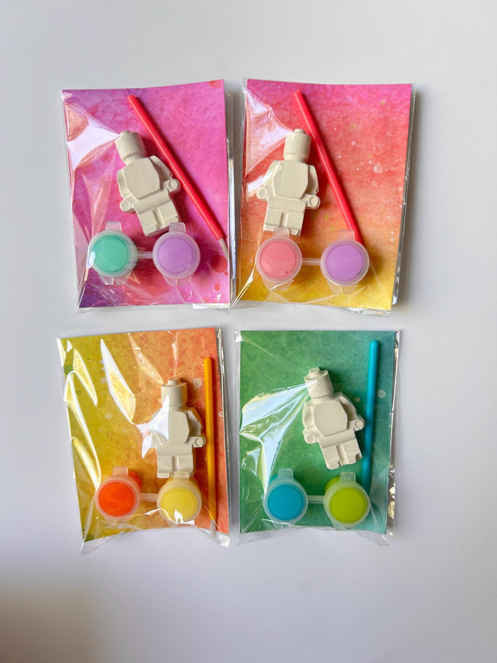 Brick Robot Party Favor Paint Kits Theme Party