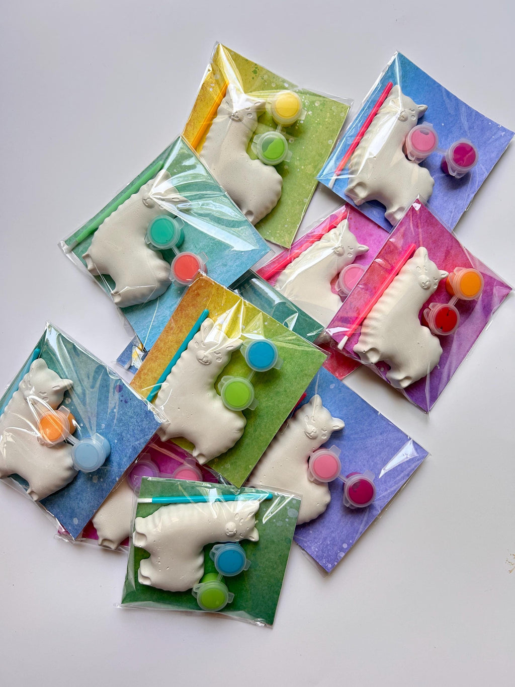 Alpaca Animal Party Favor Paint Kits Theme Party Fiesta Summer Party