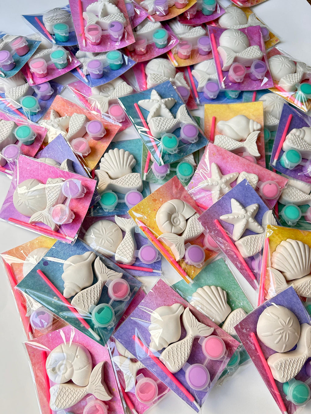 Mermaid Party Favor Paint Kits Theme Party Seashell Craft Birthday Party Favor