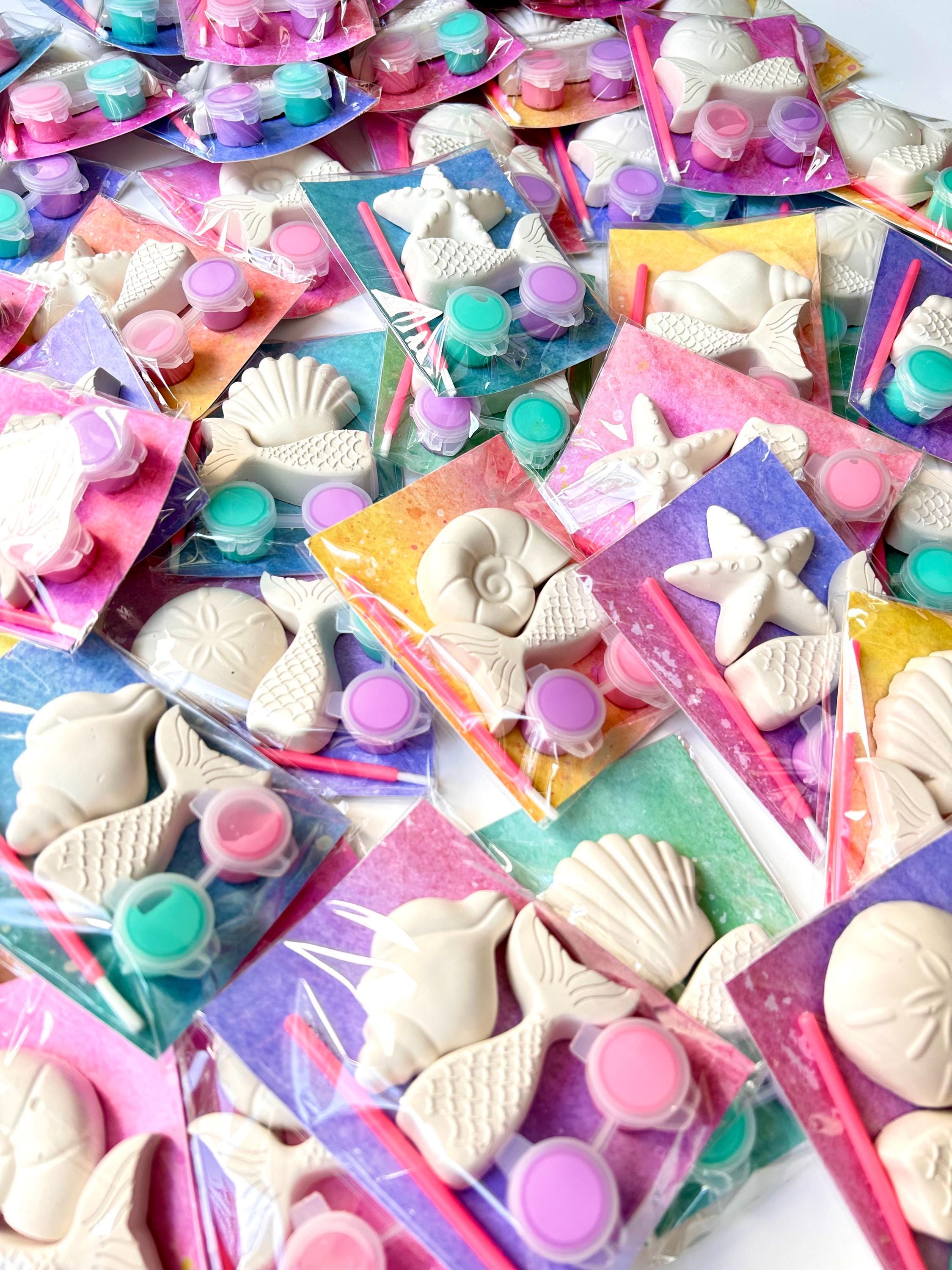 Mermaid Party Favor Paint Kits Theme Party Seashell Craft Birthday Party Favor