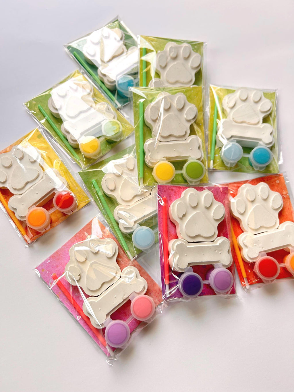 paw print party favors paint kit puppy party favor