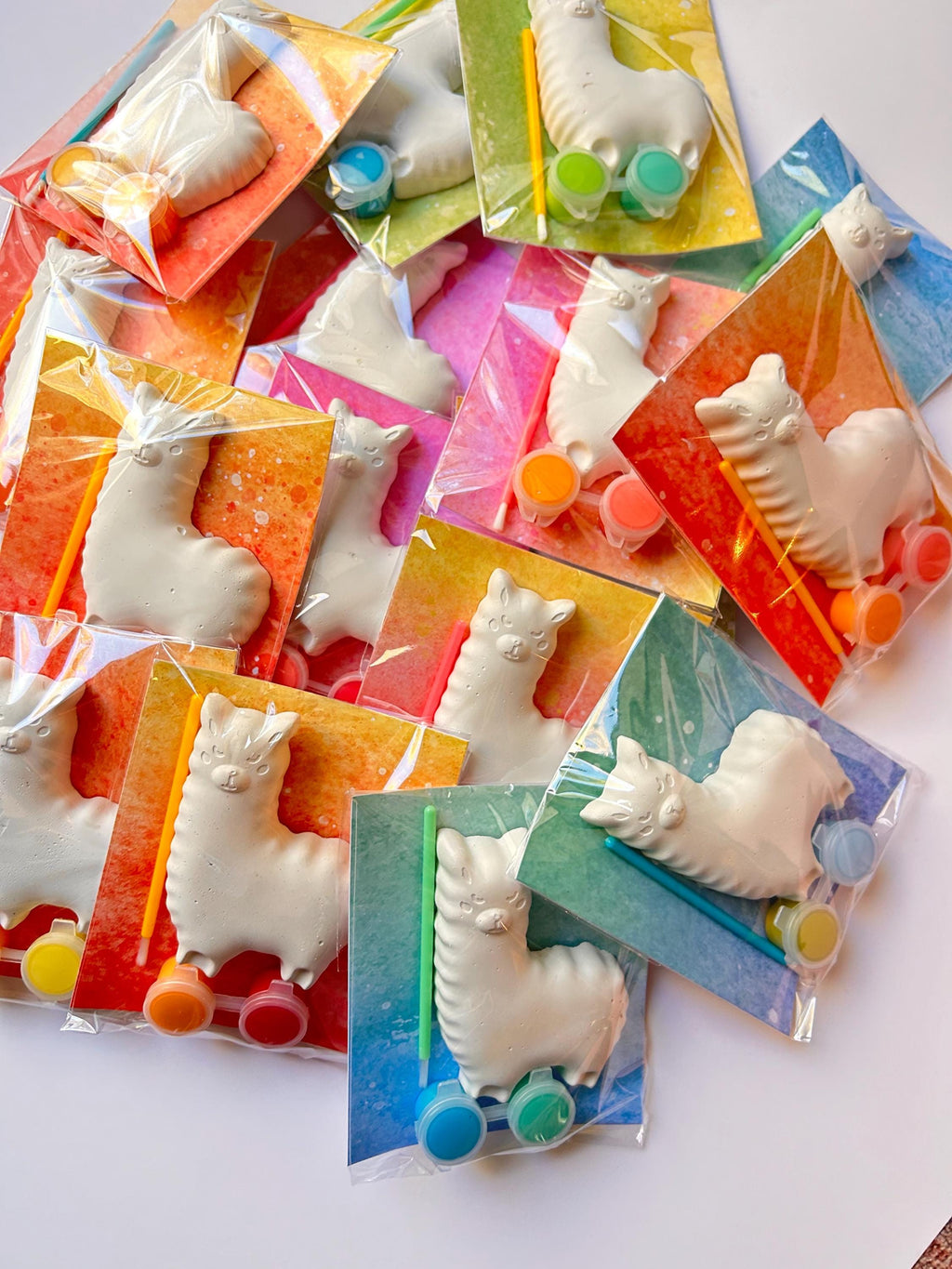 Alpaca Animal Party Favor Paint Kits Theme Party Fiesta Summer Party