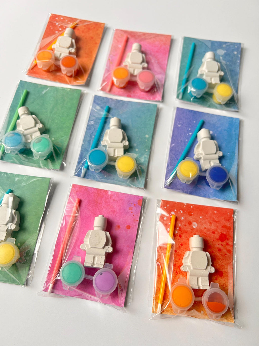 Brick Robot Party Favor Paint Kits Theme Party