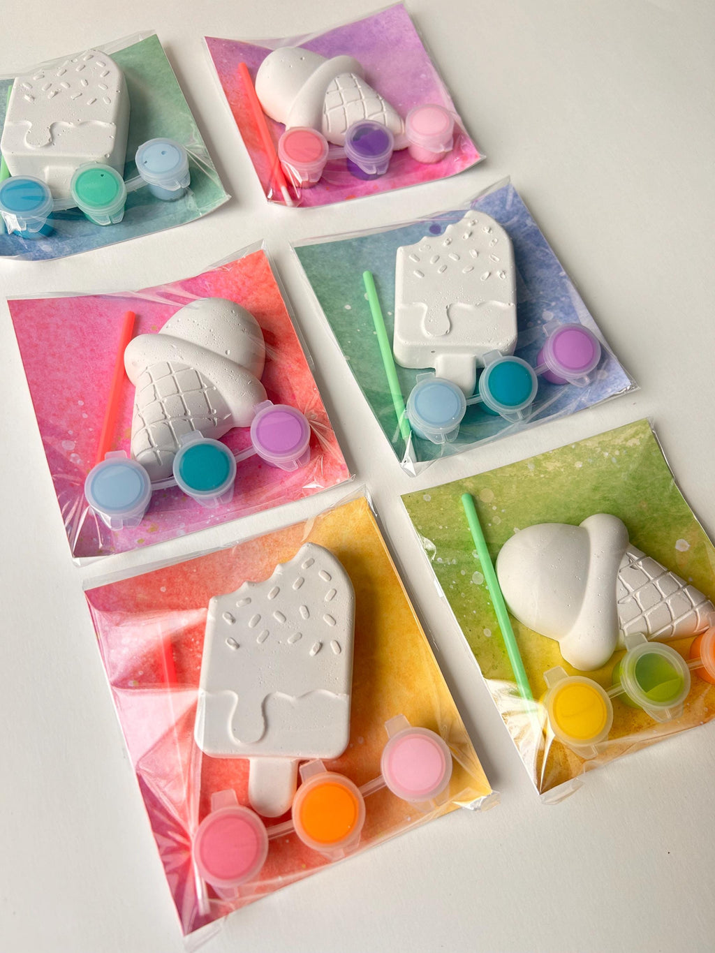 Ice Cream Party Favor Paint Kits Theme Party Party Popsicles Craft Kit Back To School Class Party Favor
