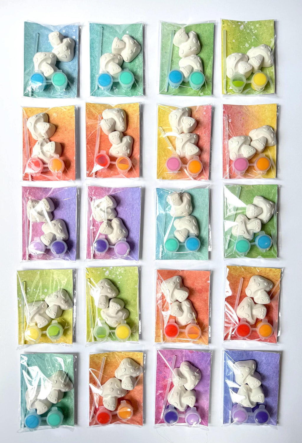 Mushroom Party Favor Paint Kits Theme Party Woodland Party Enchanted Nature Birthday Party Favors First Birthday Party Favors