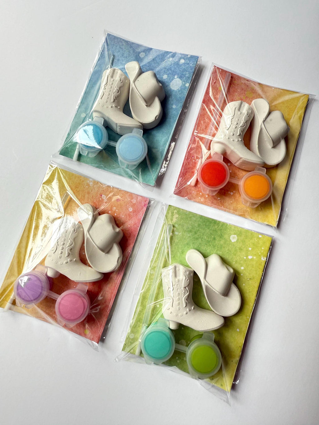 Western Cowgirl Cowboy Party Favor Paint Kits