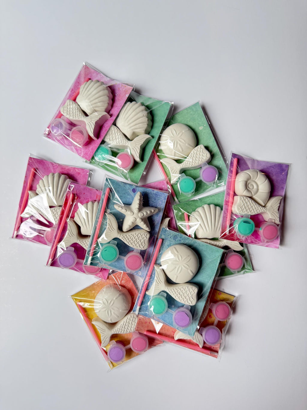 Mermaid Party Favor Paint Kits Theme Party Seashell Craft Birthday Party Favor