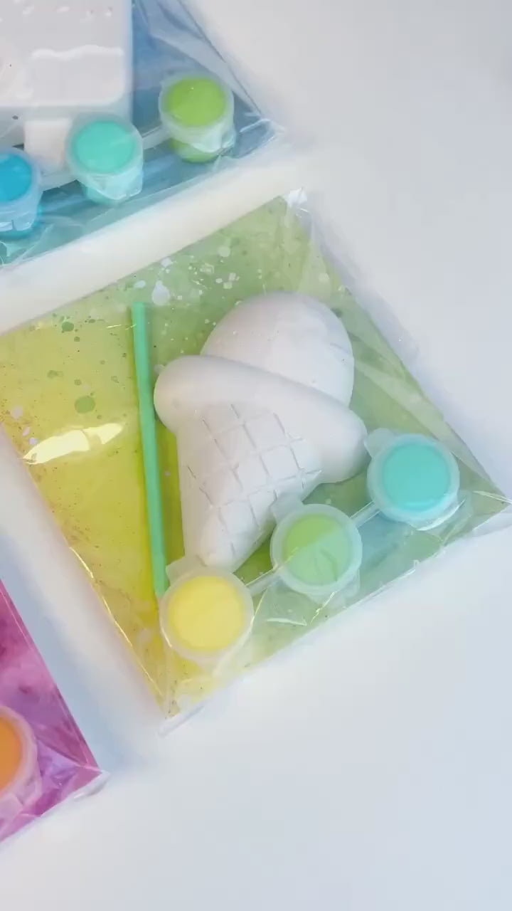Ice Cream Party Favor Paint Kits Theme Party  Party Popsicles Craft Kit Back To School Class Party Favor